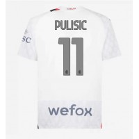 Moški Nogometni dresi AC Milan Christian Pulisic #11 Gostujoči 2023-24 Kratek Rokav